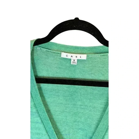 Cabi | Billi Button Down Cardigan Sweater size Small Green Style #697 - Picture 2 of 8